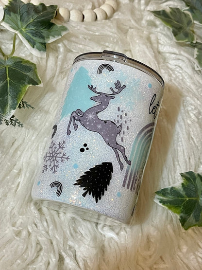 Let it snow 12 oz shorty dual top